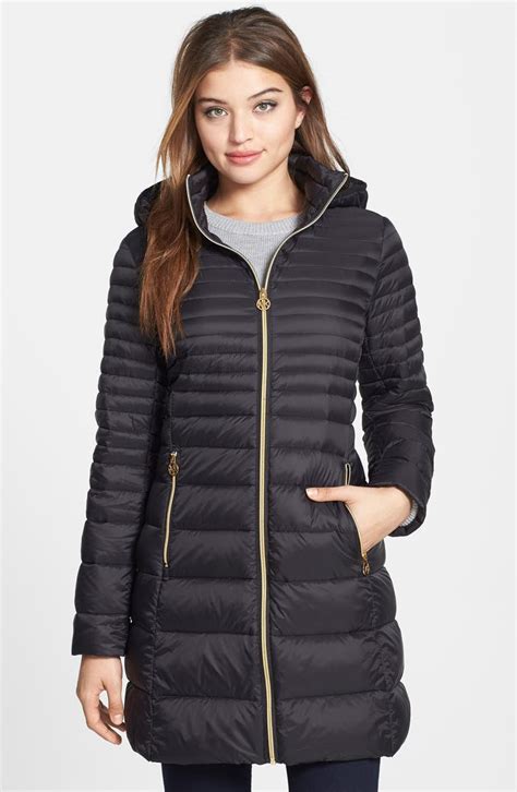 michael kors packable down jacket with hood 